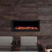 SimpliFire Built-In Electric Fireplaces SimpliFire 43-in Forum Outdoor Linear Electric Fireplace