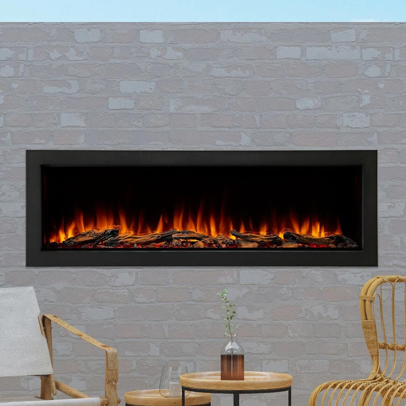 SimpliFire Built-In Electric Fireplaces SimpliFire 55-in Forum Outdoor Linear Electric Fireplace