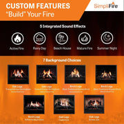 SimpliFire Electric Fireplace SimpliFire Electric Fireplace SF-INC36-CF – Wifi Enabled Smart Electric Fireplaces | Pure Flame Co