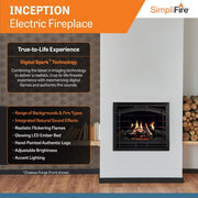 SimpliFire Electric Fireplace SimpliFire Electric Fireplace SF-INC36-CF – Wifi Enabled Smart Electric Fireplaces | Pure Flame Co