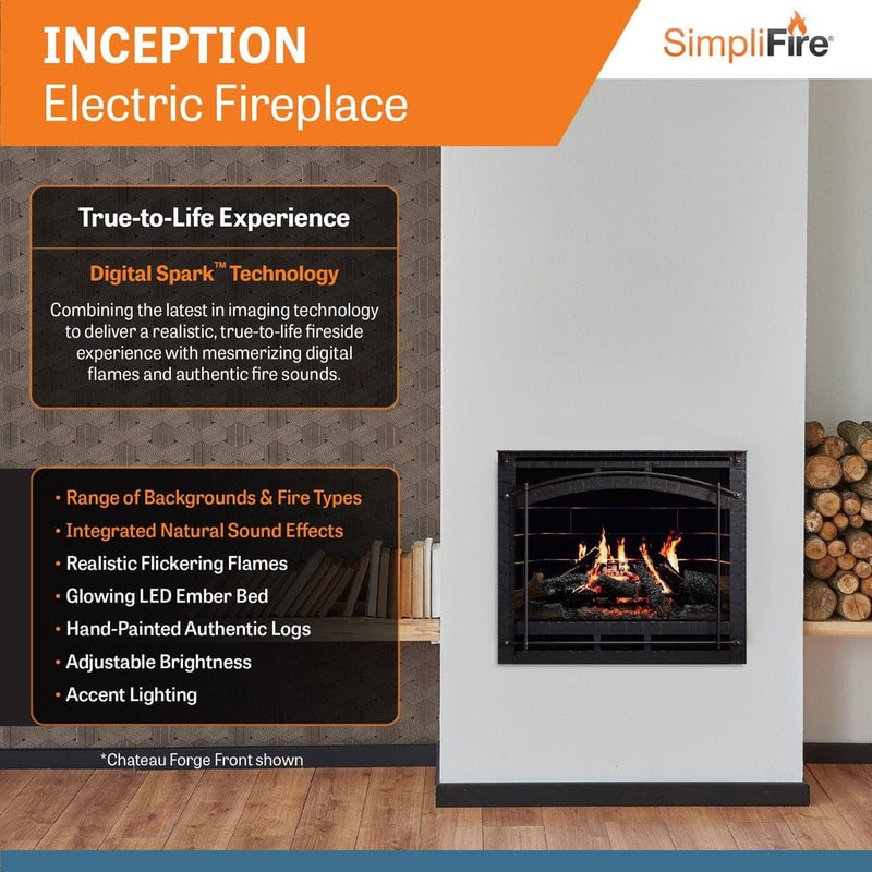 SimpliFire Electric Fireplace SimpliFire Electric Fireplace SF-INC36-CF – Wifi Enabled Smart Electric Fireplaces | Pure Flame Co