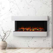 SimpliFire Electric Fireplace SimpliFire Electric Fireplace SF-SCT43-BK – Multi-Sided View & Customizable Flames | Pure Flame Co