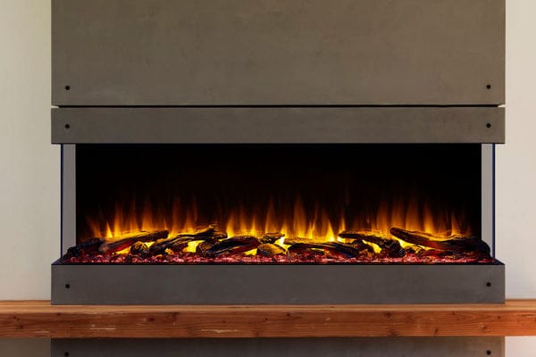 SimpliFire Electric Fireplace SimpliFire Electric Fireplace SF-SCT55-BK – Panoramic Viewing Experience | Pure Flame Co
