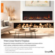 SimpliFire Electric Fireplace SimpliFire Electric Fireplace SF-TR65 – Dynamic Flame Combinations & Smart Control | Pure Flame Co