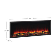 SimpliFire Smart Electric Fireplace SimpliFire Smart Electric Fireplace SF-SCN43 – Sleek, Modern Design with WiFi | Pure Flame Co