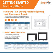 SimpliFire Traditional Electric Fireplaces SimpliFire Traditional Electric Fireplaces SF-INS25 – Modern Heating Solution | Pure Flame Co