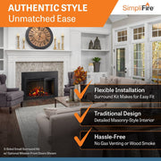 SimpliFire Traditional Electric Fireplaces SimpliFire Traditional Electric Fireplaces SF-INS25 – Modern Heating Solution | Pure Flame Co