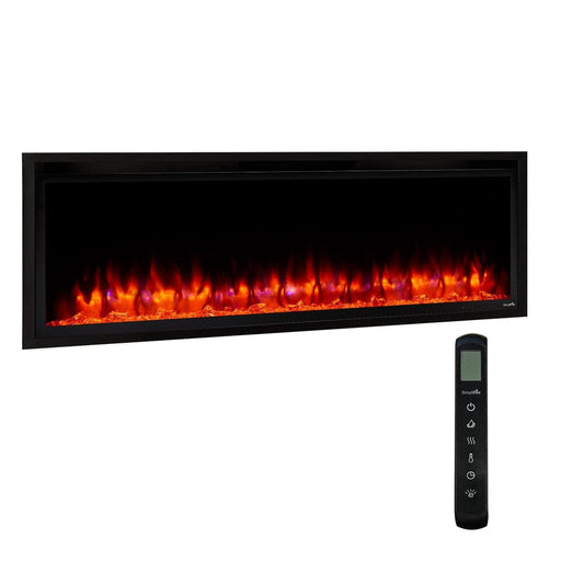 SimpliFire Wall Mount Electric Fireplace SimpliFire Wall Mount Electric Fireplace SF-ALLP50-BK – Vibrant Flames & Supplemental Heat | Pure Flame Co