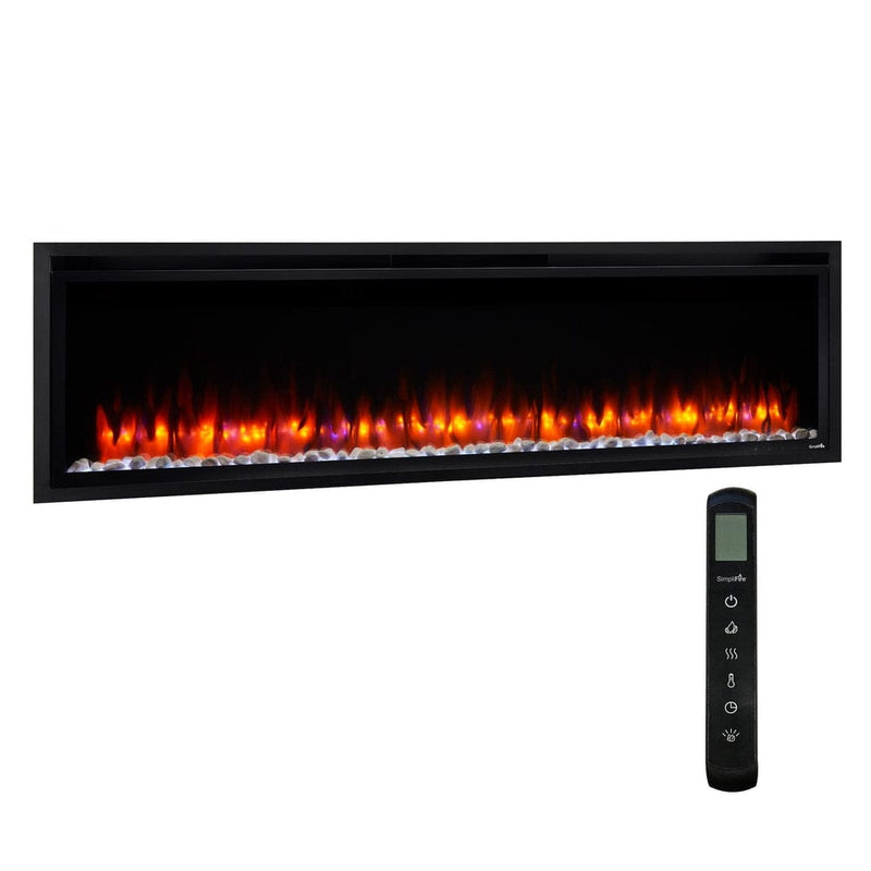 SimpliFire Wall Mount Electric Fireplace SimpliFire Wall Mount Electric Fireplace SF-ALLP60-BK – Sleek, Modern Aesthetics | Pure Flame Co