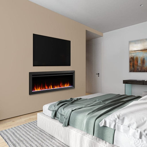 SimpliFire Wall Mount Electric Fireplace SimpliFire Wall Mount Electric Fireplace SF-ALLS50 – Supplemental Heating & Customizable Lighting | Pure Flame Co