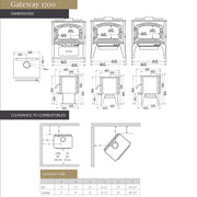 Empire Gateway 1700 Wood Burning Stove - WB17FS