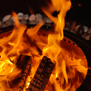 TURBRO Outdoor Fire Pit Fireside Pluto R29 Outdoor Fire Pit  - Painted Black