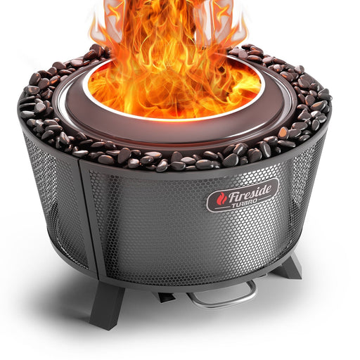 TURBRO Outdoor Fire Pit Fireside Pluto R29 Outdoor Fire Pit  - Painted Black