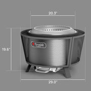 TURBRO Outdoor Fire Pit Fireside Pluto R29 Outdoor Fire Pit  - Painted Black