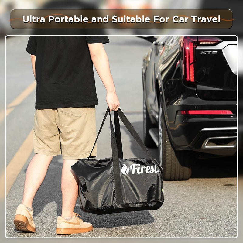 TURBRO Outdoor Fire Pit Pluto R19-SS Smokeless Outdoor Fire Pit -  Stainless Steel