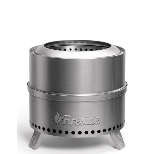 TURBRO Outdoor Fire Pit Pluto R19-SS Smokeless Outdoor Fire Pit -  Stainless Steel